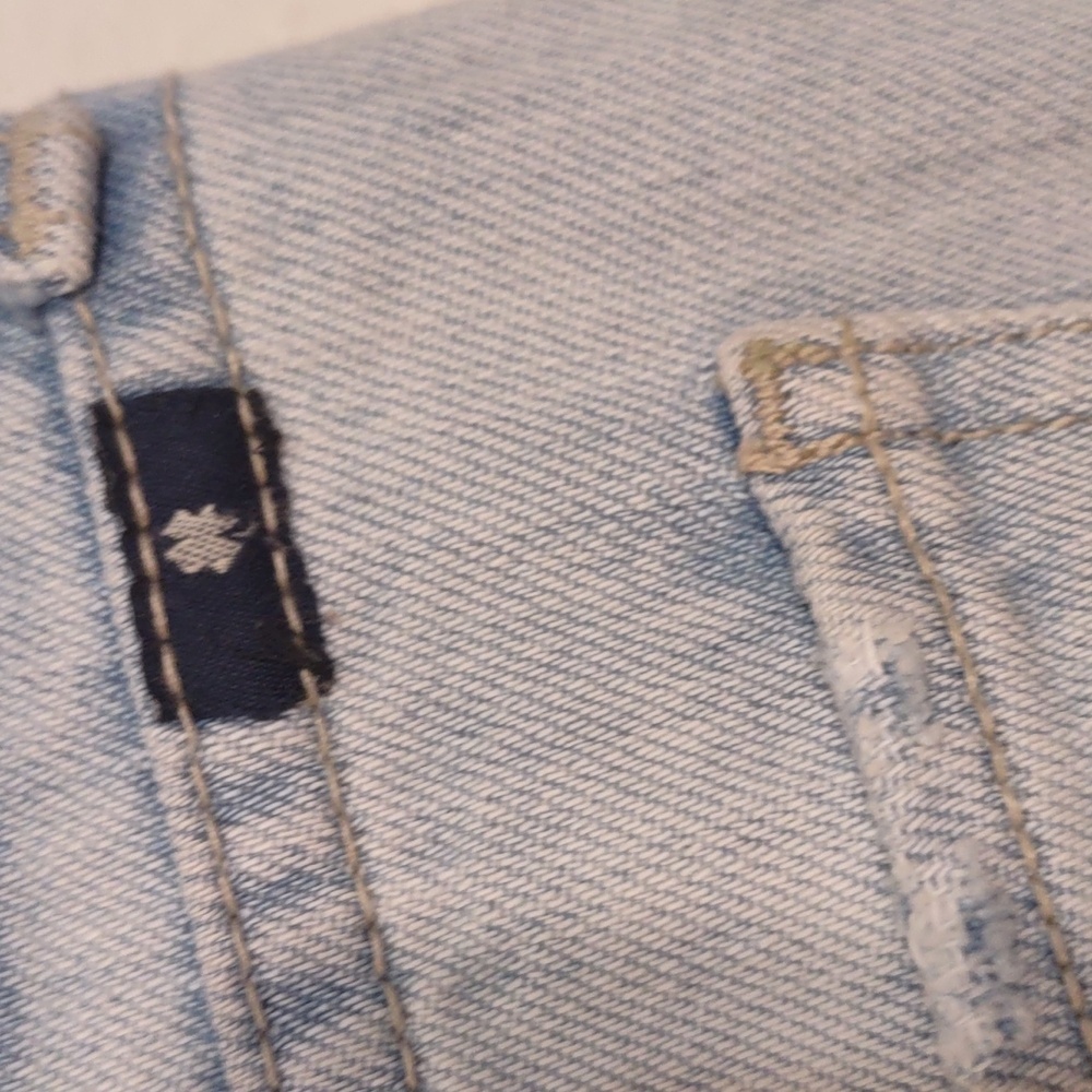 USED LUCKY BRAND JEANS SIENNA SLIM BOYFRIEND LIGHT DENIM SIZE 4 - Picture 11 of 12